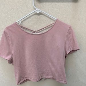 Pink Crop Top